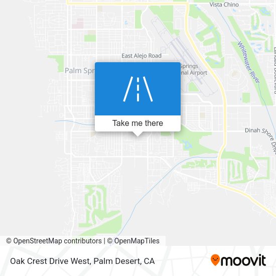 Oak Crest Drive West map