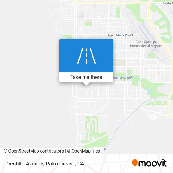 Ocotillo Avenue map