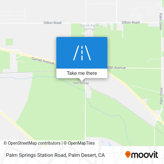 Mapa de Palm Springs Station Road