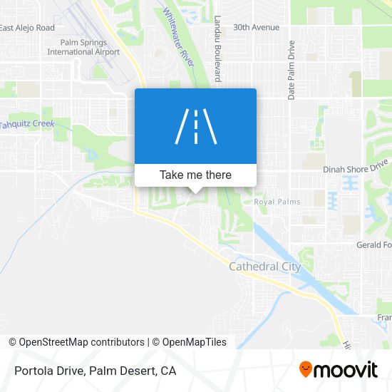 Portola Drive map