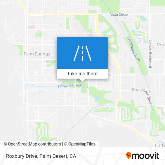 Roxbury Drive map