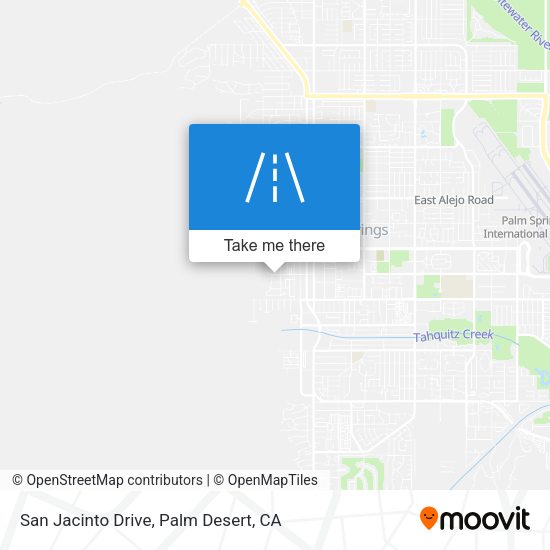 San Jacinto Drive map