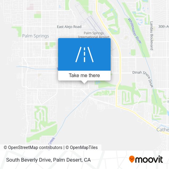 South Beverly Drive map