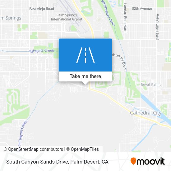 Mapa de South Canyon Sands Drive