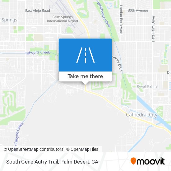 South Gene Autry Trail map