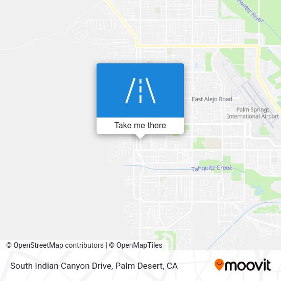 Mapa de South Indian Canyon Drive
