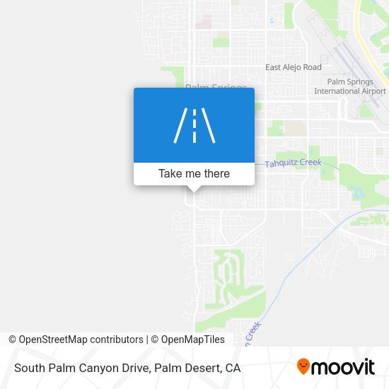 South Palm Canyon Drive map