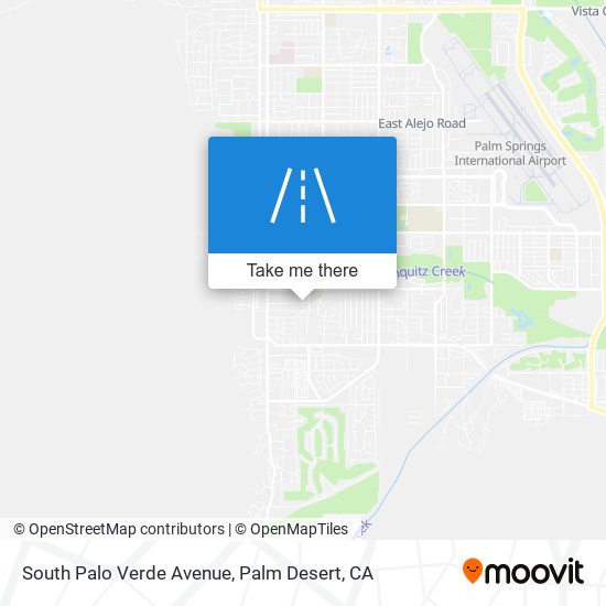 South Palo Verde Avenue map