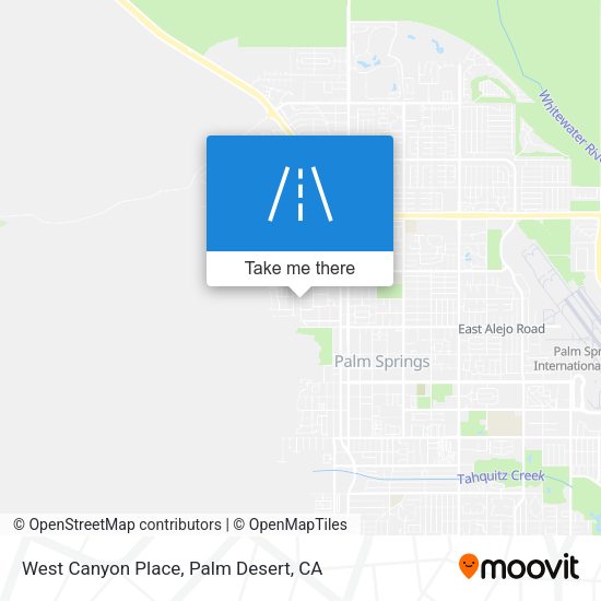 Mapa de West Canyon Place