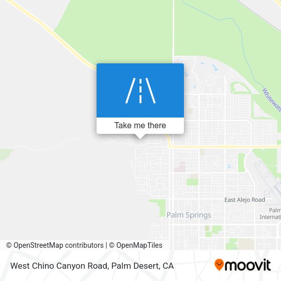 West Chino Canyon Road map