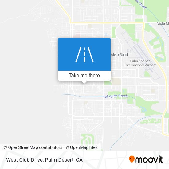 West Club Drive map