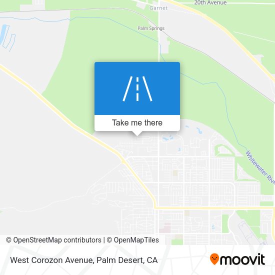 Mapa de West Corozon Avenue