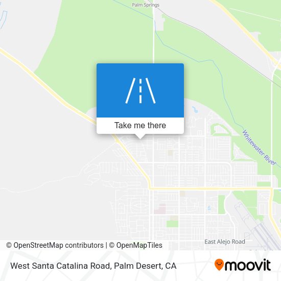 West Santa Catalina Road map