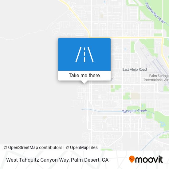 Mapa de West Tahquitz Canyon Way