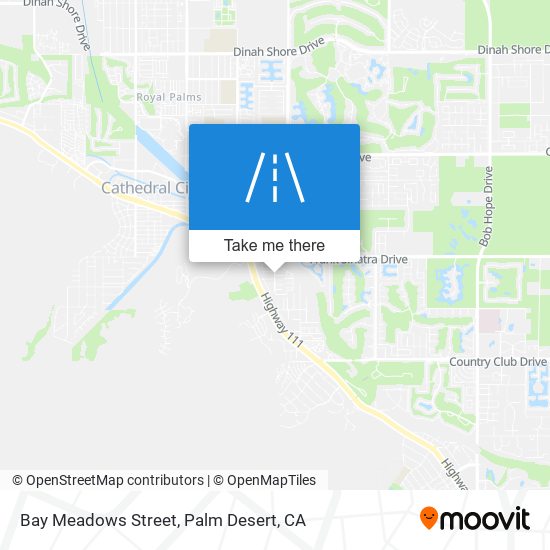 Bay Meadows Street map