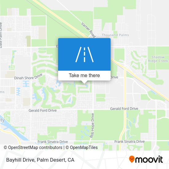 Bayhill Drive map