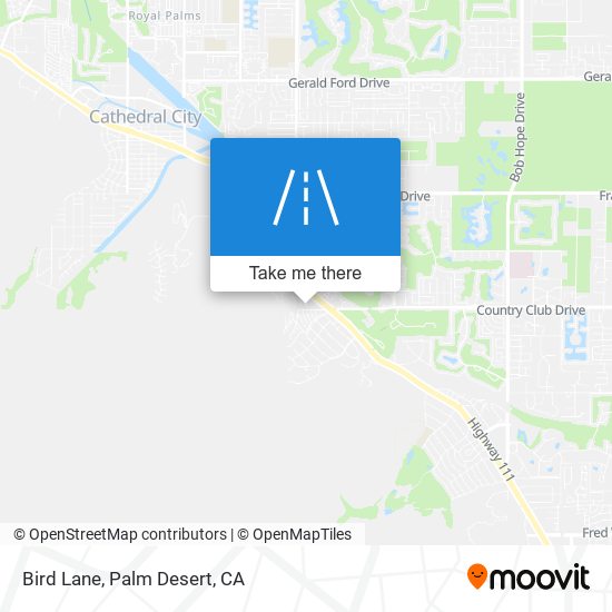 Bird Lane map