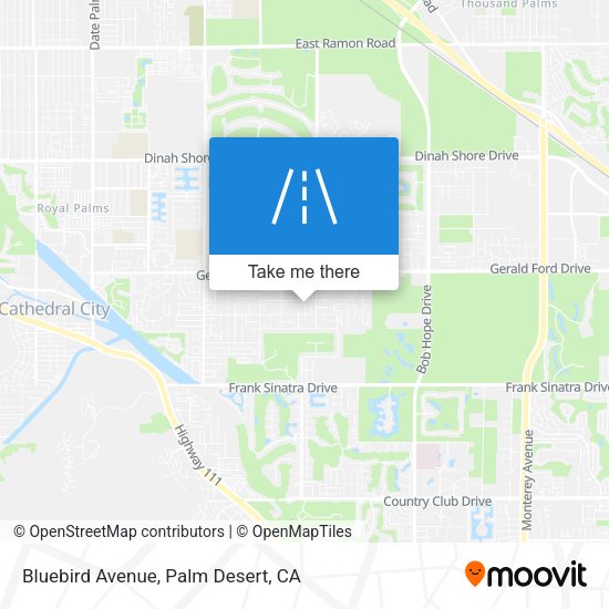 Bluebird Avenue map