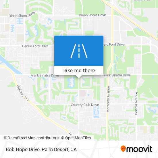 Bob Hope Drive map