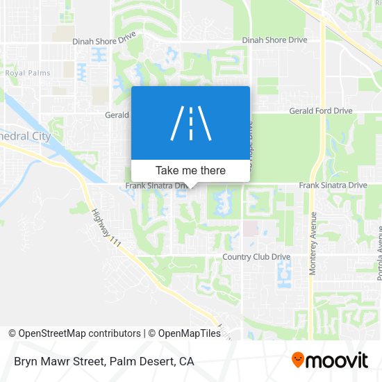 Bryn Mawr Street map