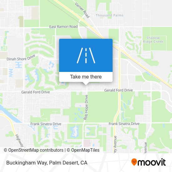 Mapa de Buckingham Way
