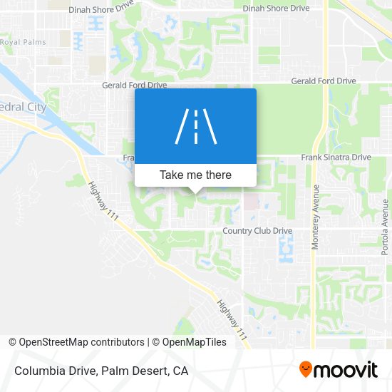 Columbia Drive map