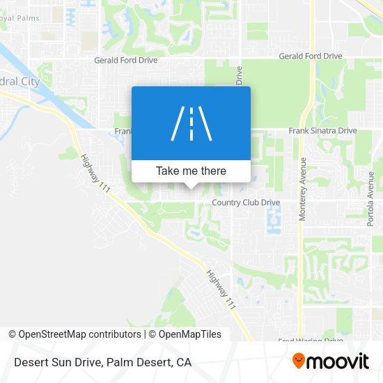 Desert Sun Drive map