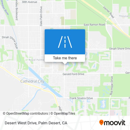 Desert West Drive map