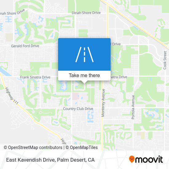 East Kavendish Drive map