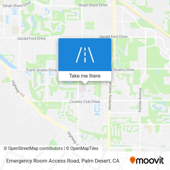 Emergency Room Access Road map