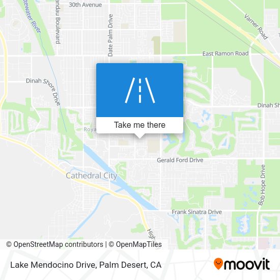 Lake Mendocino Drive map