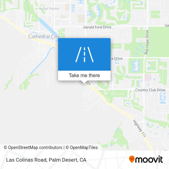 Las Colinas Road map