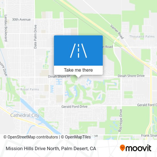 Mission Hills Drive North map