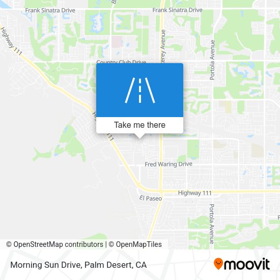 Morning Sun Drive map