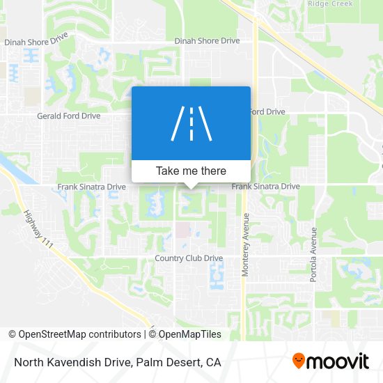 North Kavendish Drive map