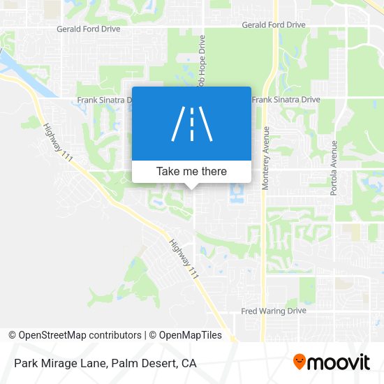 Park Mirage Lane map