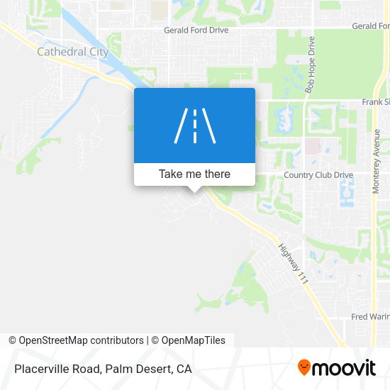 Placerville Road map