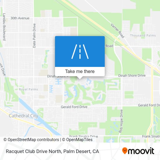 Racquet Club Drive North map