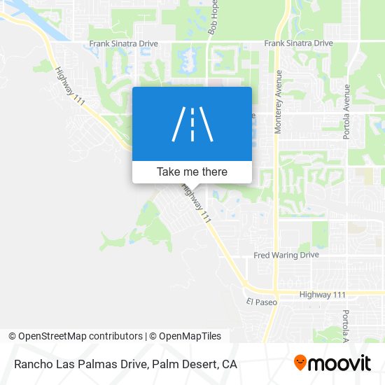 Rancho Las Palmas Drive map