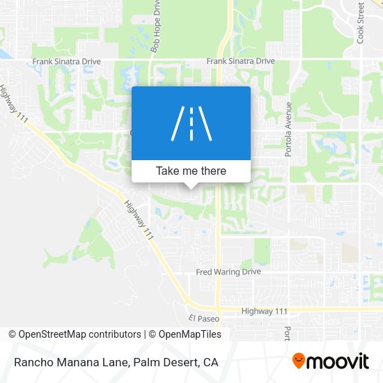 Mapa de Rancho Manana Lane