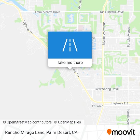 Mapa de Rancho Mirage Lane