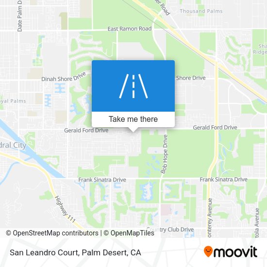 Mapa de San Leandro Court
