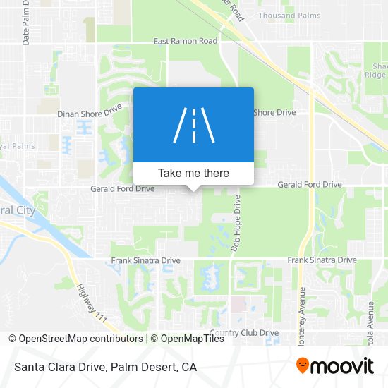 Mapa de Santa Clara Drive