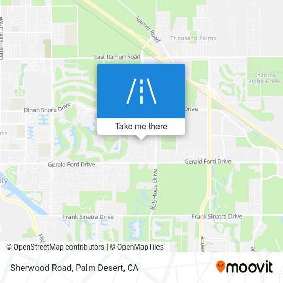 Sherwood Road map