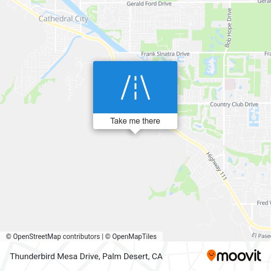 Thunderbird Mesa Drive map