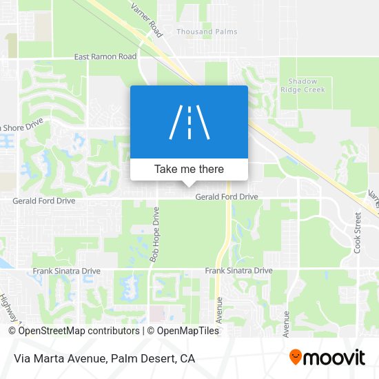 Mapa de Via Marta Avenue