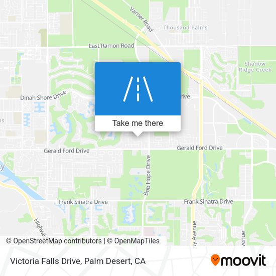Victoria Falls Drive map
