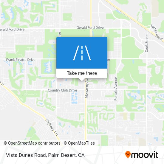 Vista Dunes Road map