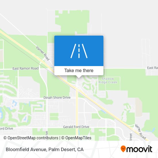 Bloomfield Avenue map