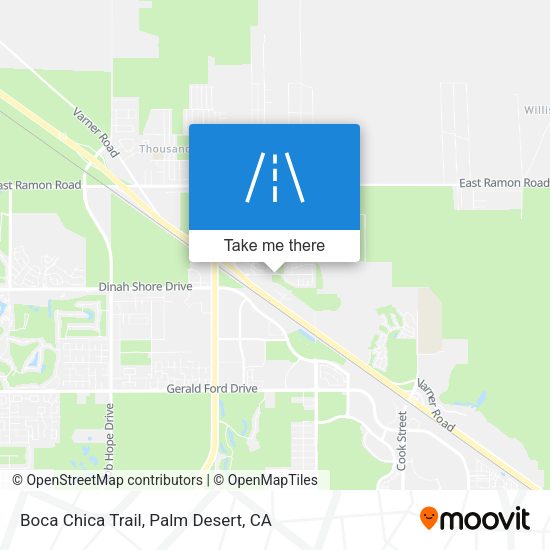 Boca Chica Trail map